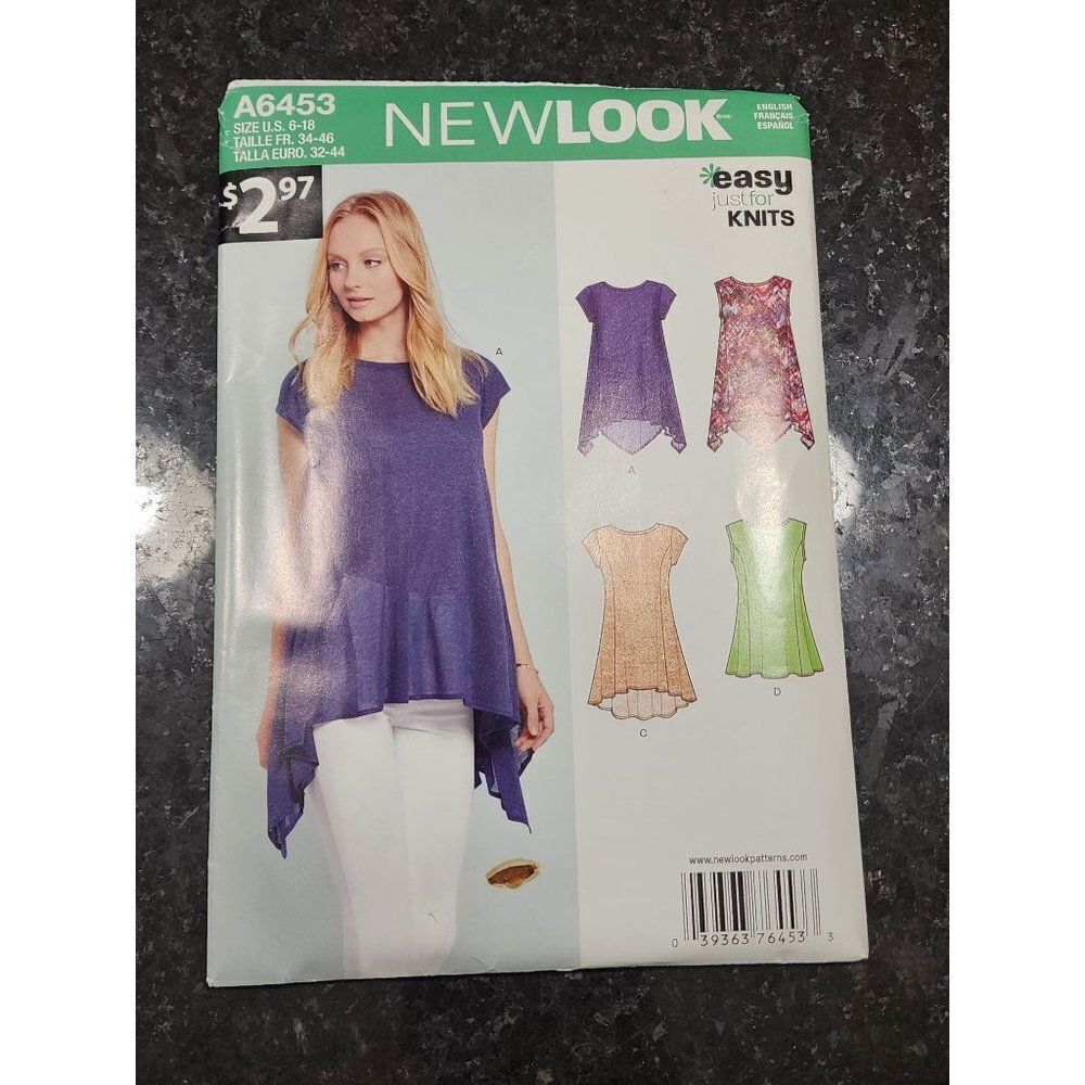 Newlook Uncut Sewing Pattern A6453 - Picture 2 of 6